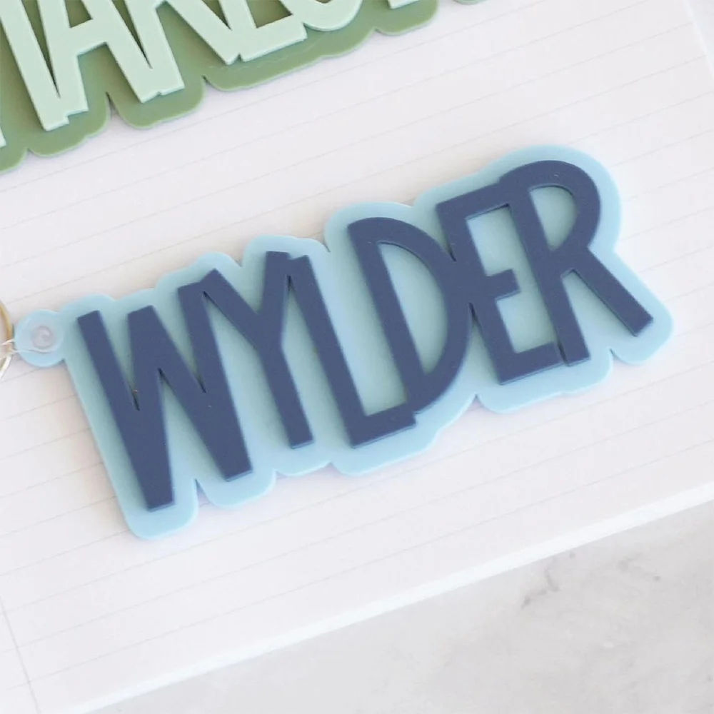 Backpack Tags Kids Keychains Personalized Keychain Lunch Box Tags Acrylic Keychain Name Tag Diaper Bag Tag Backpack Tags image 5