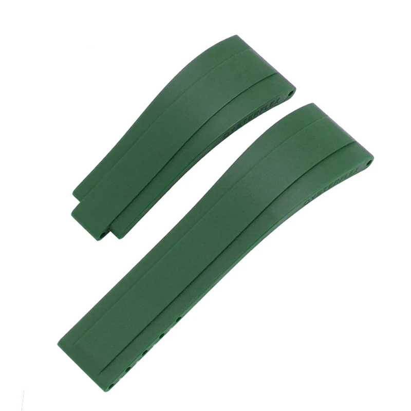 High quality Rubber watchband for rolex GTM watch band 20mm 21mm waterproof silicone prevent dust wristband bracelet Strap