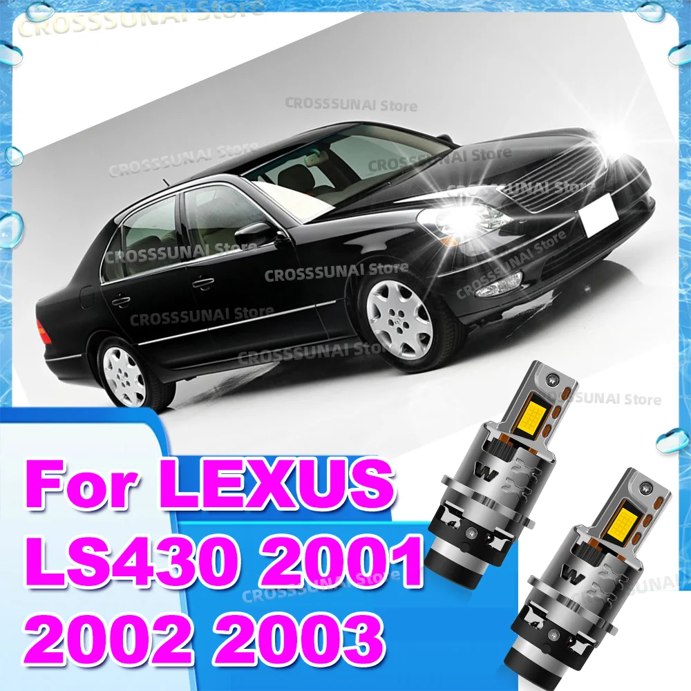 Led Car Headlights 50000LM Car Light CSP Chip Turbo Lamp 6000K For LEXUS LS430 2001 2002 2003