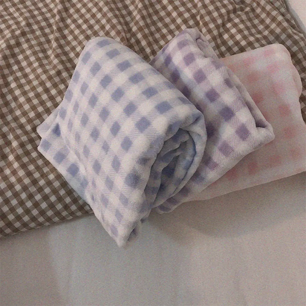 2026Fleece Thick Warm Women's Pajamas Set Winter Sleepwear Casual Solid Top and Plaid Pants Soft Pijamas Set for Women Home Suit image 5