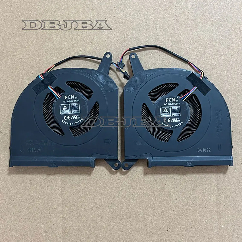 Laptop CPU GPU Cooling Fan For GIGABYTE AORUS 5 SE4 RX5M i7-12700H CPU/NVIDIA GeForce RTX 3070 8GB GPU FNGT FNGS 12V 1A