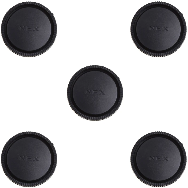 New 5Pcs Rear Lens Cap Cover For Sony E Mount NEX-5 NEX-3 Camera Lens Drop Shipping