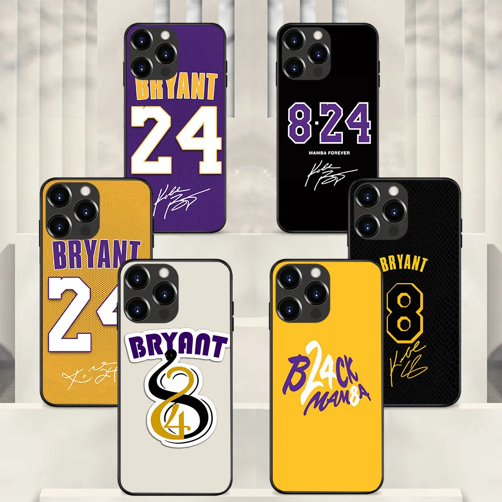 AI-31 K-Kobe Basketball star Soft Case For iPhone 15 14 13 12 11 Mini Max Pro Plus