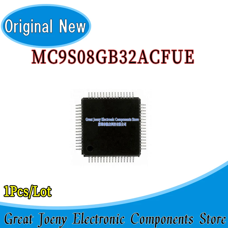 100% New Original MC9S08GB32A MC9S08GB32ACFUE IC MCU Chipset Bulk Best Price LQFP-64 PC shell
