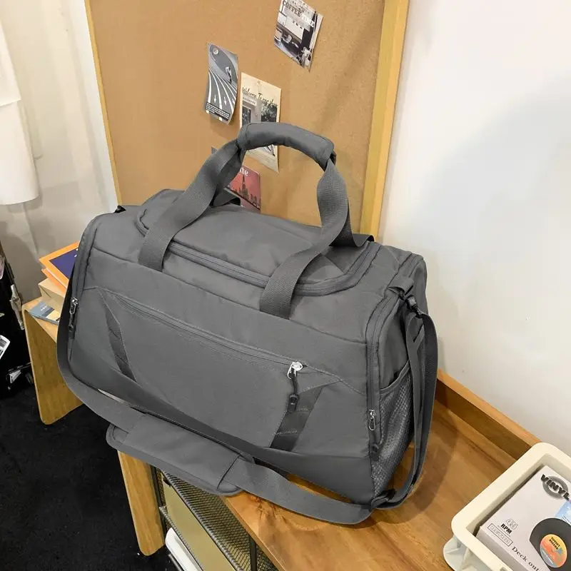 Men Outdoor Handbag Carry Handle with Shoe Compartment and Wet Pocket Training Sports Bag for Camping/Trekking/Hiking/Traveling