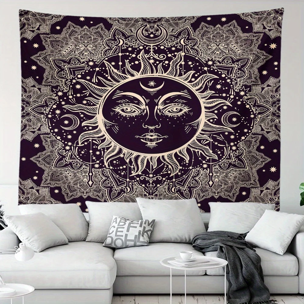 Sun & Moon Tapestry Background Cloth Bedroom Bedside Decorative Wall Cloth Rental Dormitory Tapestry