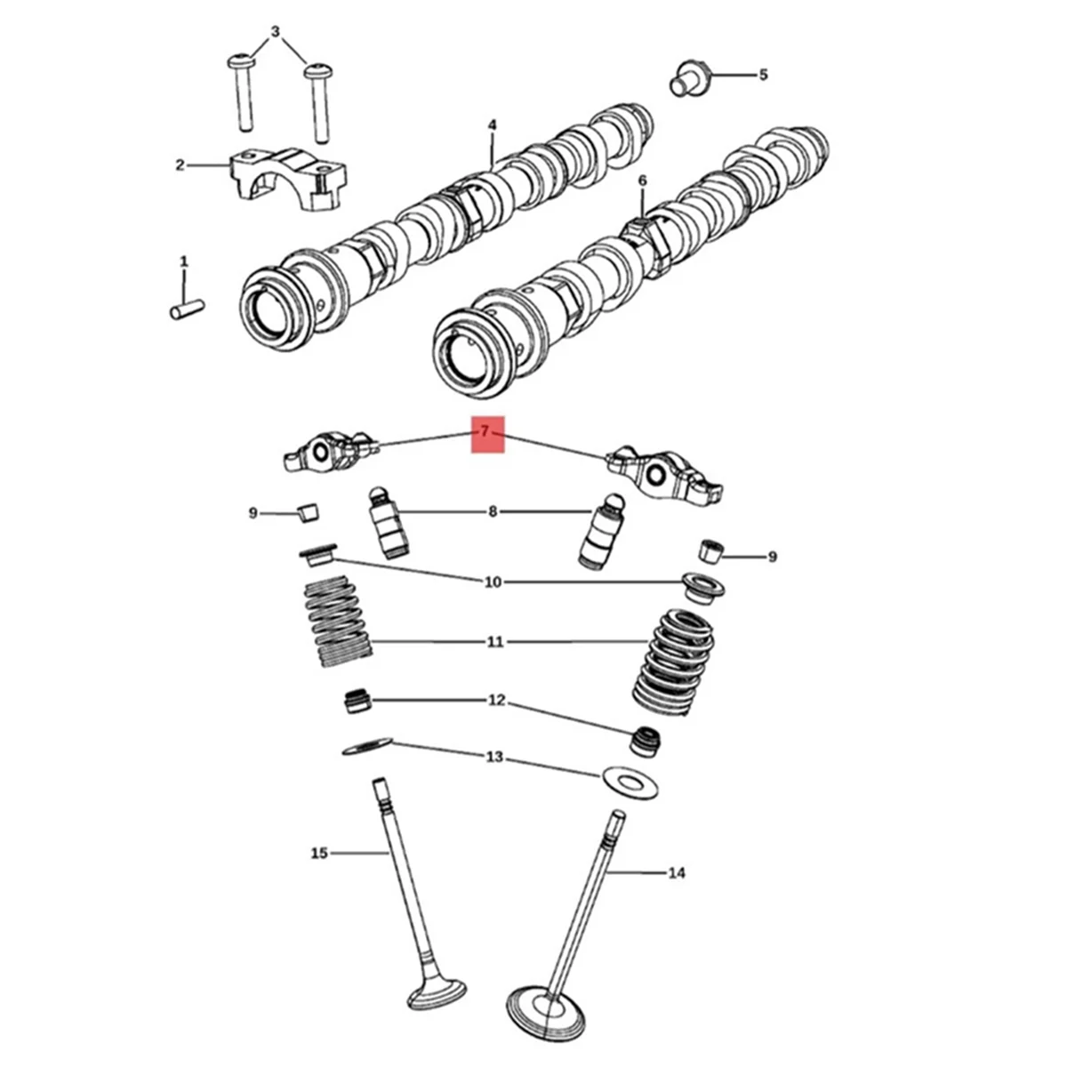 8Pcs Car Valve Rocker Arm 5184296AH for Chrysler Dodge Charger Jeep Cherokee Ram Pentastar 3.6L 2011-2020 5184296AA