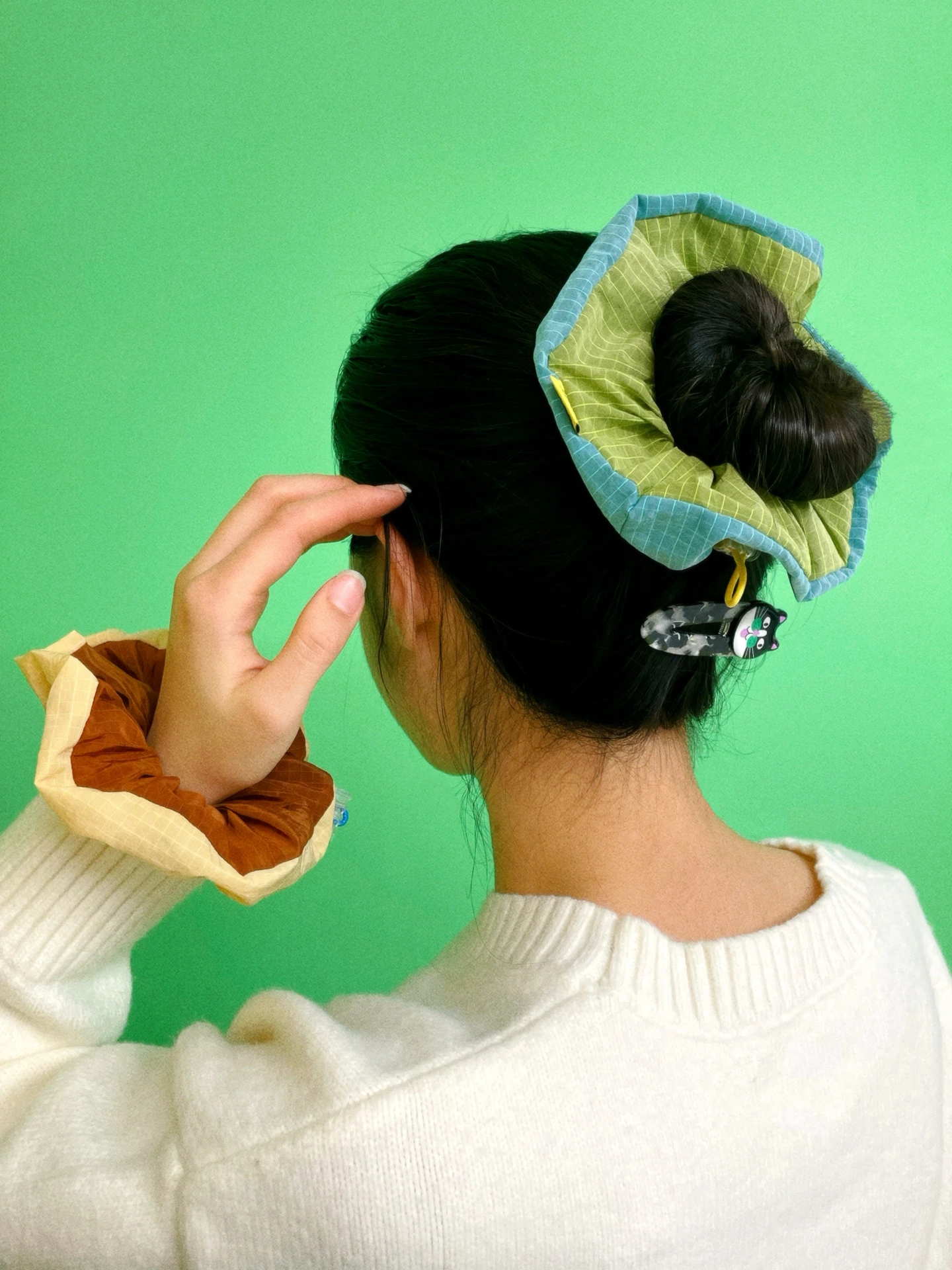 

Original UODY Spor Hair Ties Elastic Cords for Bun And Tail Ornaments Hexagonal Par Commute Festival Banquet Daily Use