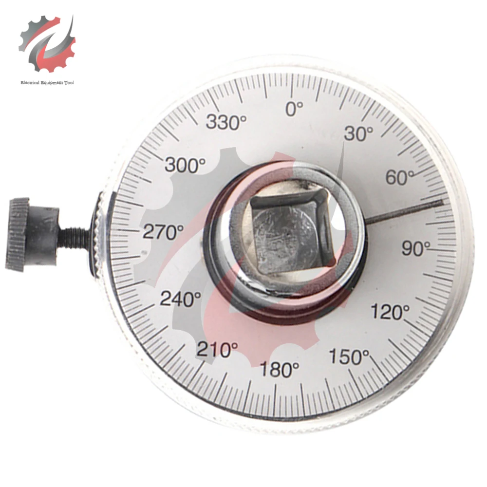 1/2 Inch Drive Torque Angle Gauge 360 Degree Angle Rotation Measurer Hand Tool Wrench Measuring Automotive Meter Tool