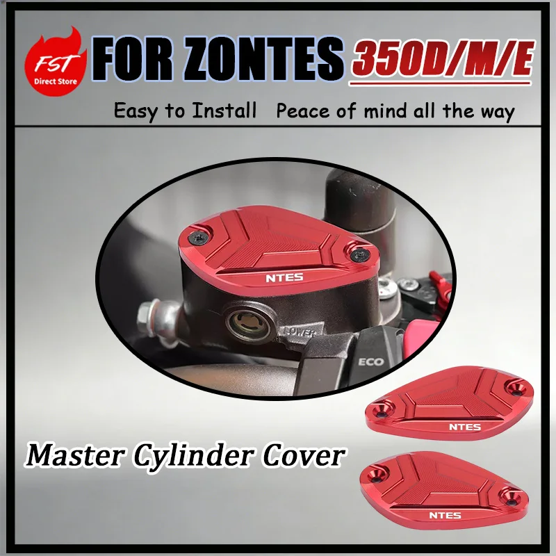 For ZONTES 350E 350D 350M Oil Reservoir Cap Aluminum Decorative Protective Cover Front Disc Brake Master Cylinder New Dedicated