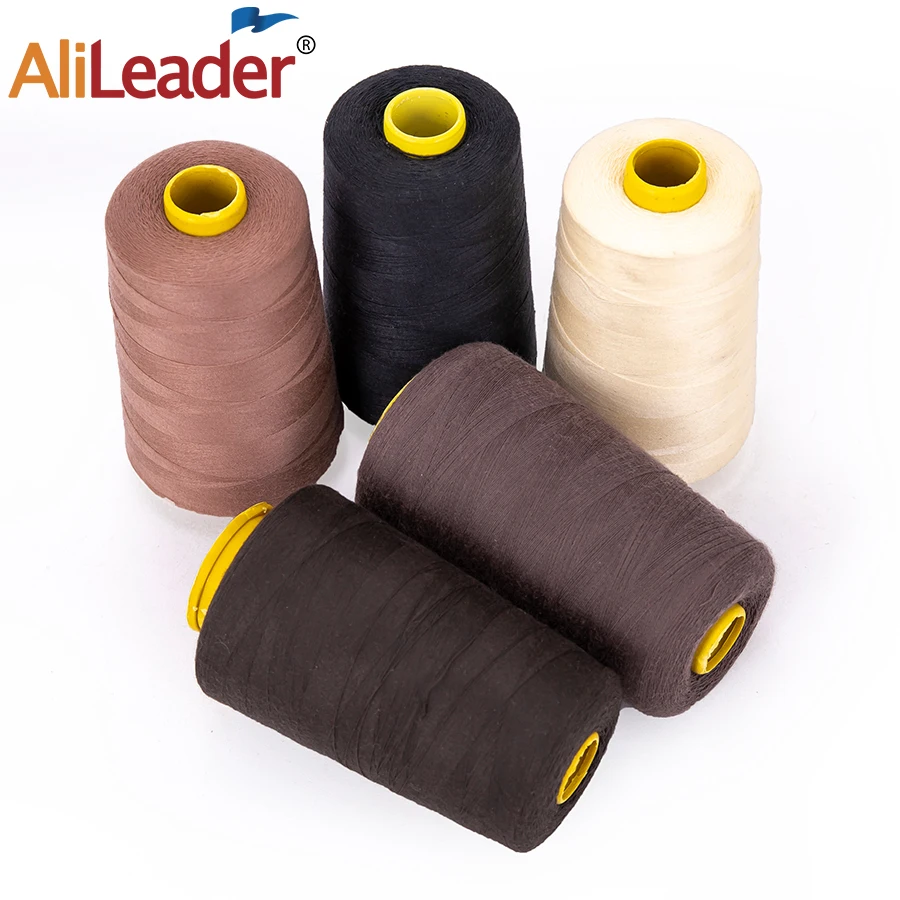 Good Quality Nylon Weaving Threads 1500 Meter Wig Making Tools Polyester Yarn Machine Embroidery Sewing Threads 1500Meter