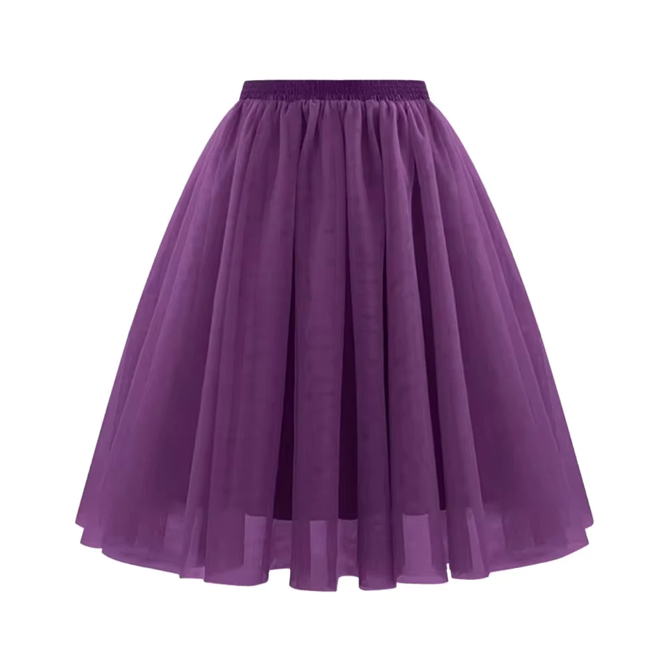 Summer Pleated A Line Mini Skirts Women Skirt Lightweight Opaque Skirt With Elastic High Waist Tutu Skirt Carnival Fancy Dress