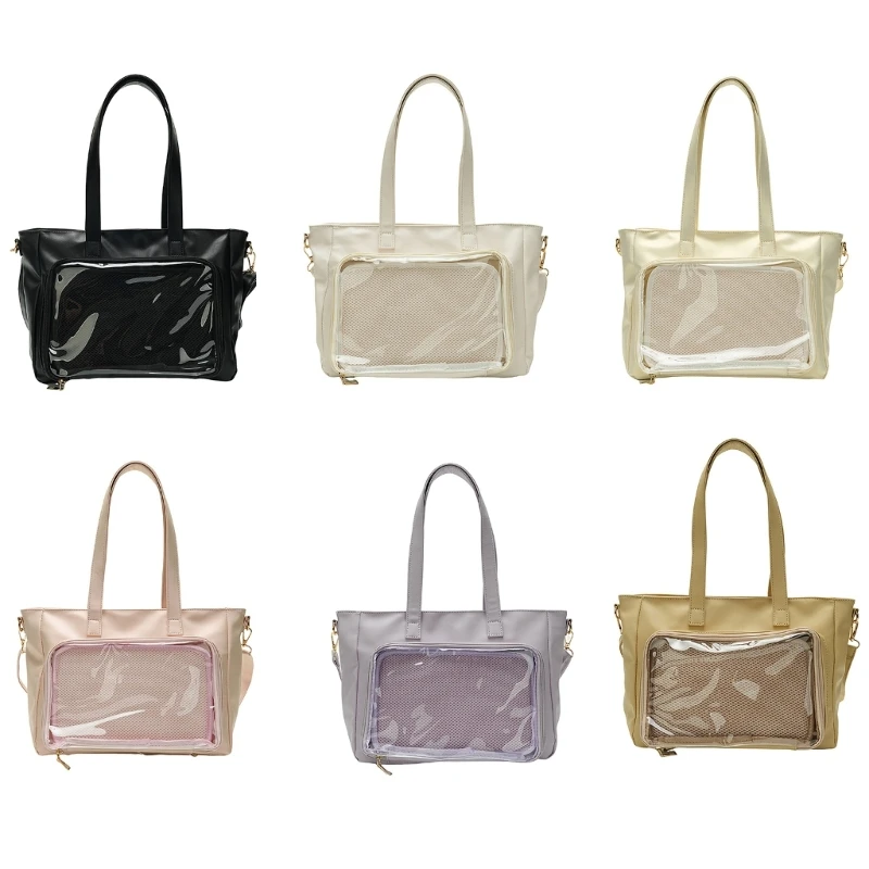 Fashion Anime Inspired Clear Handbag for Everyday Use Students' Favorite