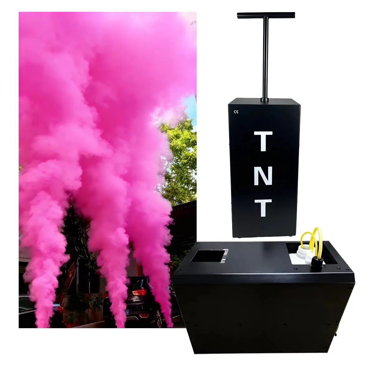

Профессиональная DMX-машина для цветного дыма высокой мощности, машина для определения пола ребенка TNT и пушка для порошка для сцены, свадеб, вечеринок и праздников в честь рождения ребенка