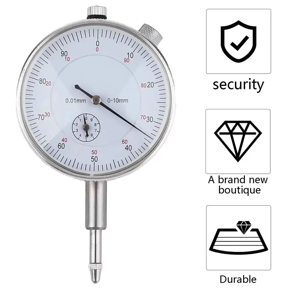 0-10mm Dial Indicator Gauge Precision Meter 0.01 Resolution Accuracy Measurement Instrument Tool