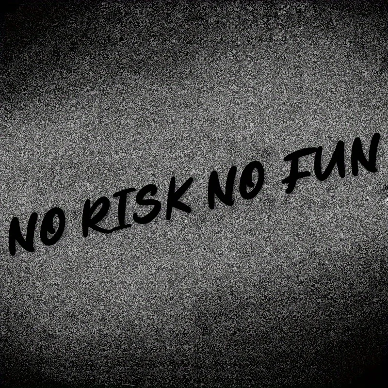 دراجة نارية خوذة Stickers1Piece متعة الإبداعية لا خطر لا متعة مقاوم للماء واقية من الشمس خدش ملصقات الزخرفية ذاتية اللصق