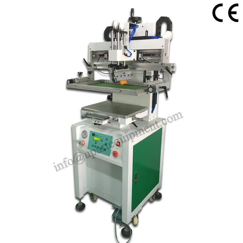 Automatic Screen Printing Machine Used Logo Flat Bed Silkscreen Printer For Sale