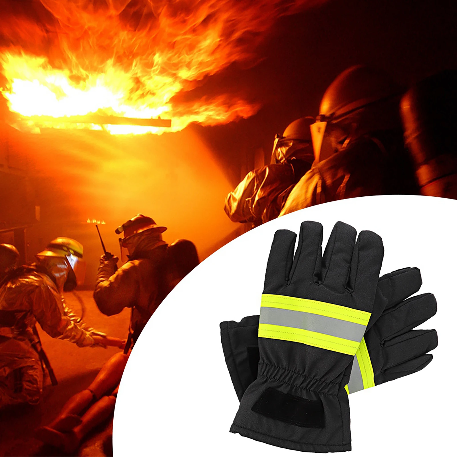 zk30 Fireproof Anti Fire Equipment Heat Resistant Fire Retardant Firefighters Protection Gloves