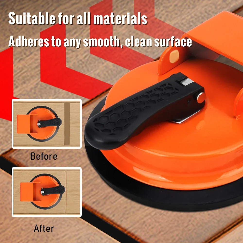 Heavy Duty Suction Cup Floor Fixer Tool Vacuum Grabber for Tile Slat Baseboard Paver Carpentry Construction in Bathroom Kitchen