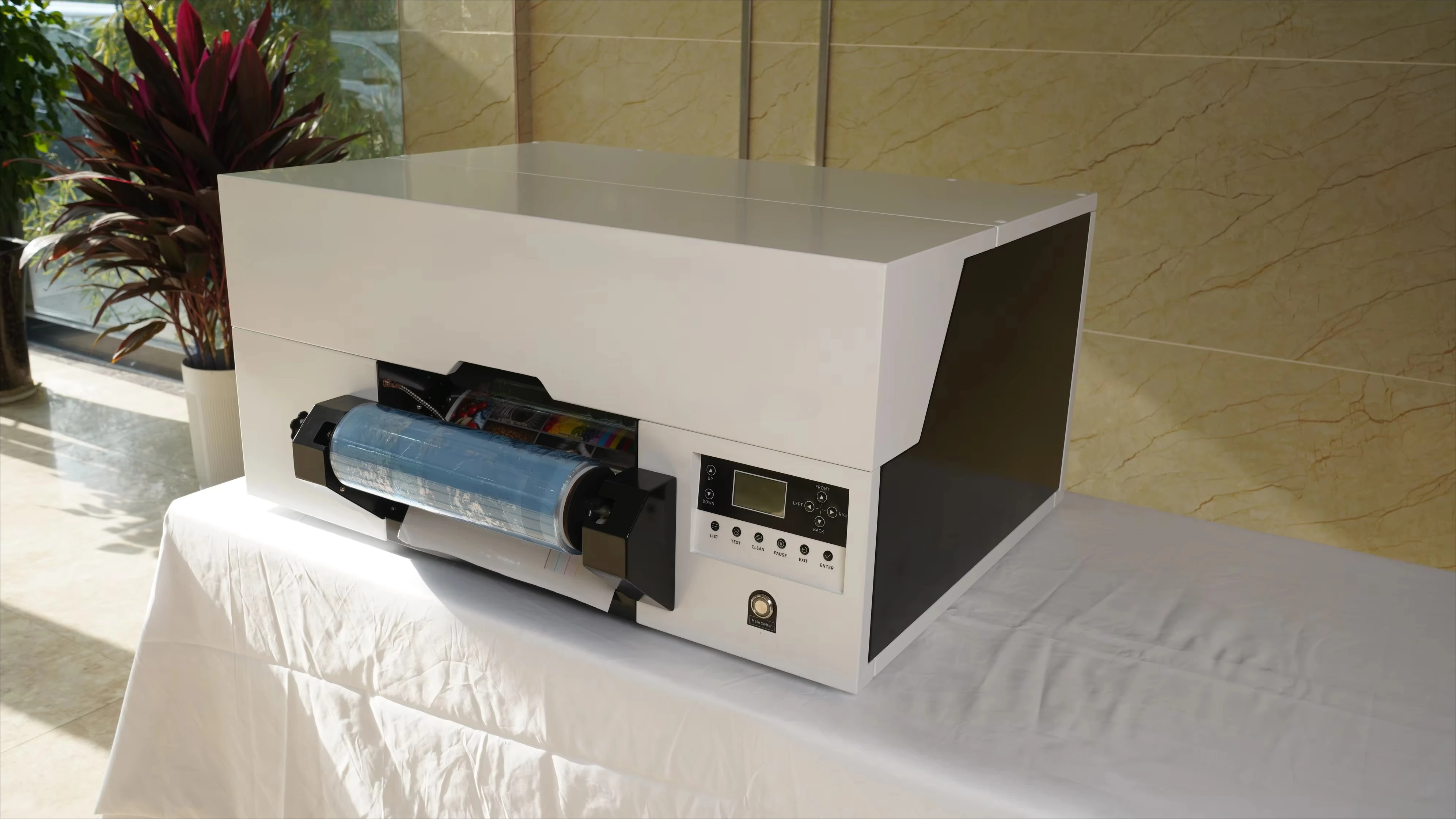 طابعة DTF مدمجة لسطح المكتب للأشعة فوق البنفسجية مقاس A3 للشعارات والملصقات والملصقات بعرض طباعة 310 مم