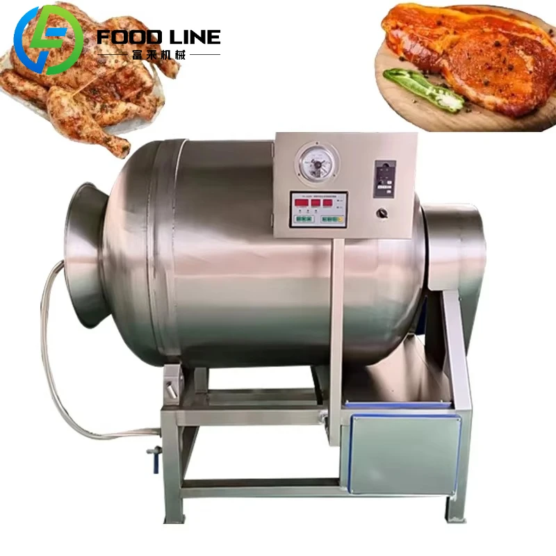 

Automatic Stainless Steel Balanced Flavored Chicken Beef Tumbler Vacuum Meat Marinating Machine