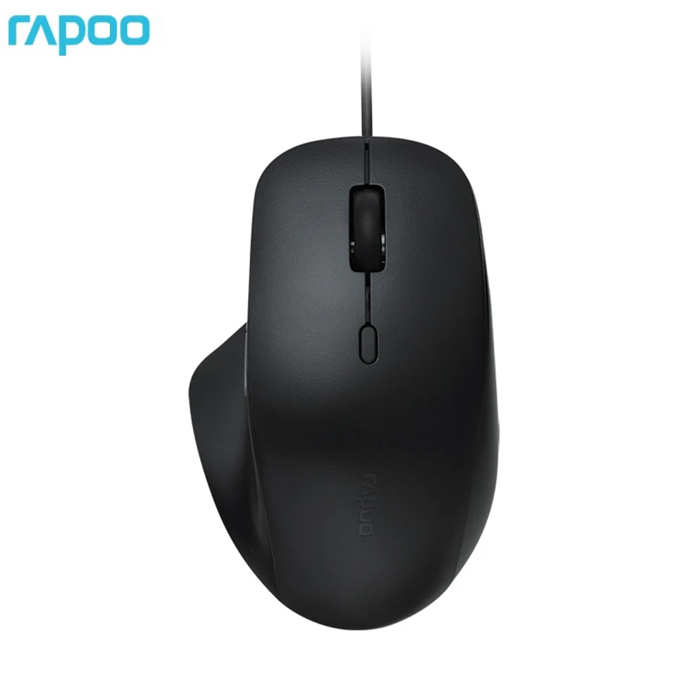 

Original Rapoo N500 Wired Mouse Optical Ergonomic 6D USB Big Hand E-sports Office Business Mice,3600 DPI Switchable,Gaming Mouse