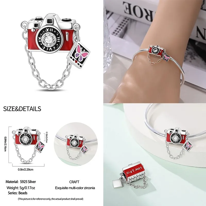 Fit Charms For Pandora Original Bracelets Green Spirit Snake Graduation Bear 100% 925 Silver Jewelry Making For Women Gift - view 4