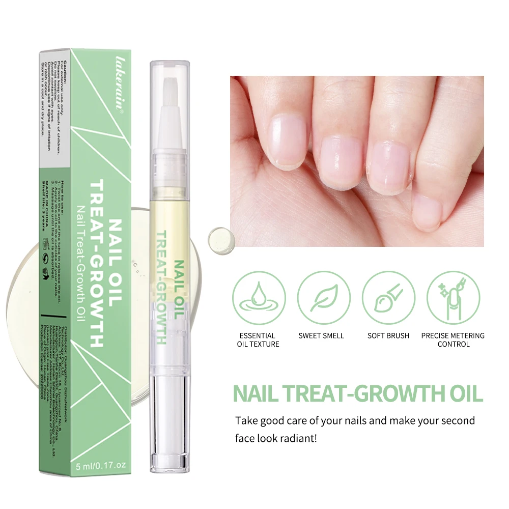 Nail Treat-Growth Cuticle Oil Bright Oil Texture Repair Damaged Nail Surface Strengthen Moisturize Growth Shine Nail Cuticle Oil