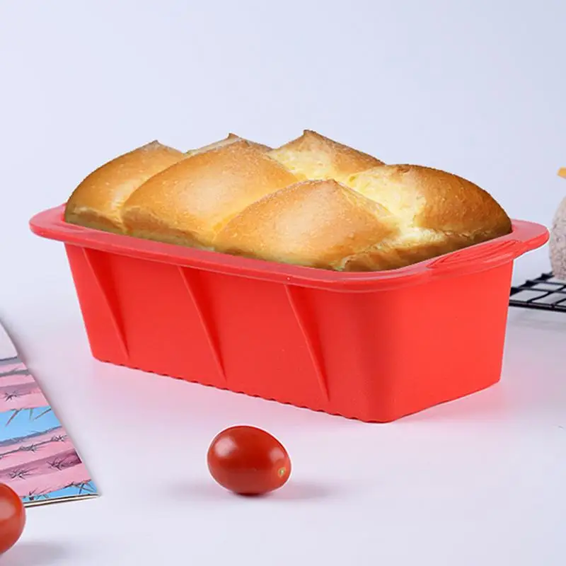 Stampo per pane per cuocere teglia per pane antiaderente forniture da forno rettangolari stampo in silicone resistente alle alte temperature per