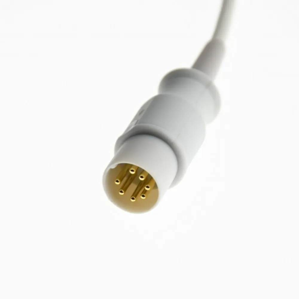 ل S * المختنق Round7pin مراقبة المريض الطفل إصبع كليب قرط كبس سيليكون كابل طويل قابلة لإعادة الاستخدام الأكسجين Spo2 الاستشعار #4