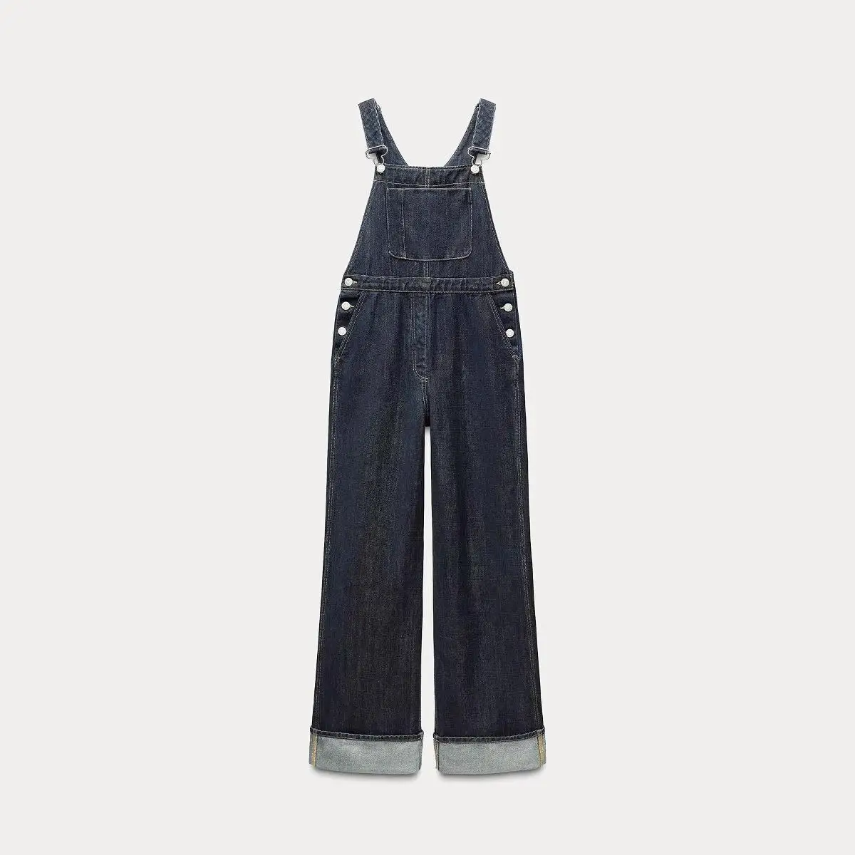 

Withered Long Denim Overalls Korean Version Slim Fit And Slimming Jeans Women's Jeans Women's Denim Pants Woman Clothes