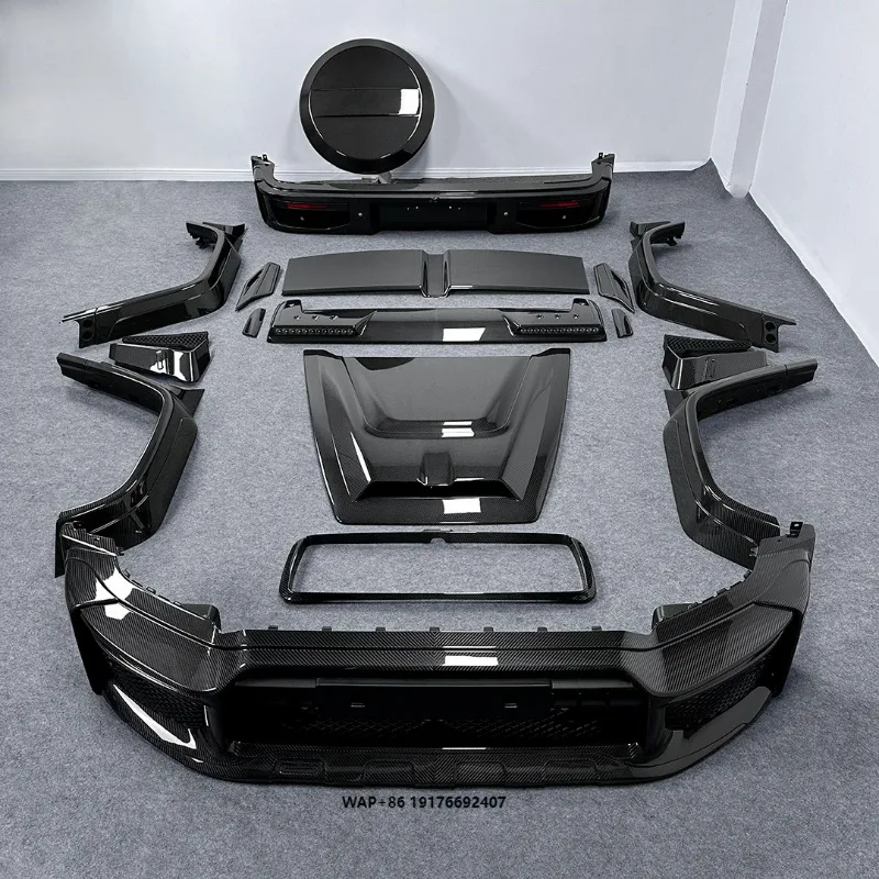 2025+ G Class W465 B800  Carbon Body Kit Dry Carbon Front Bumper  Fender Vents Rear Diffuser for G63 G580 W465 B800  Car Parts