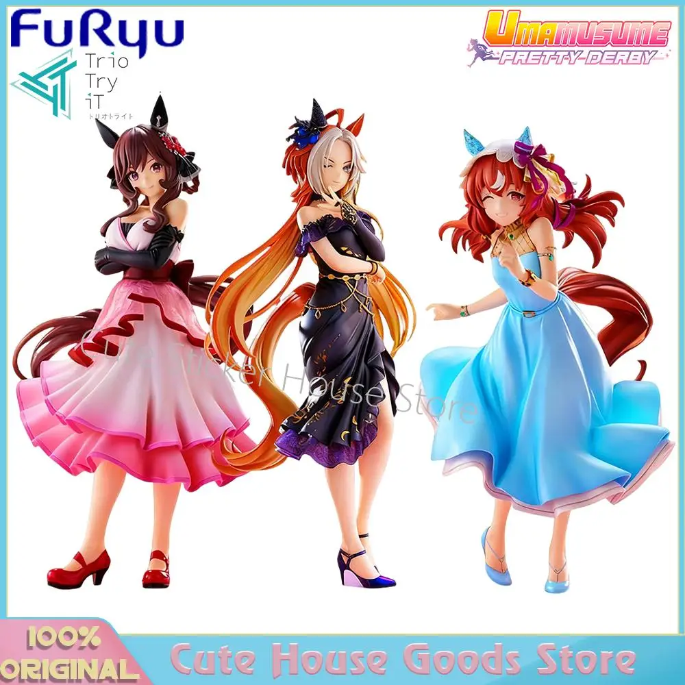 [Em estoque] Furyu Trio-Try-It Umamusume original: Pretty Derby Still In Love Orfevre Gentildonna 20Cm Anime Kawaii Girls Figures