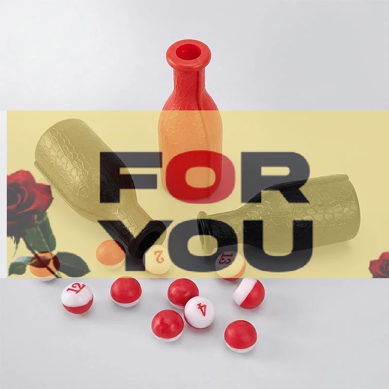 【OD】Billiard Shake Bottle Set Durable Textured Surface Numbered Balls For Home Pool Bar Game Night Party Events