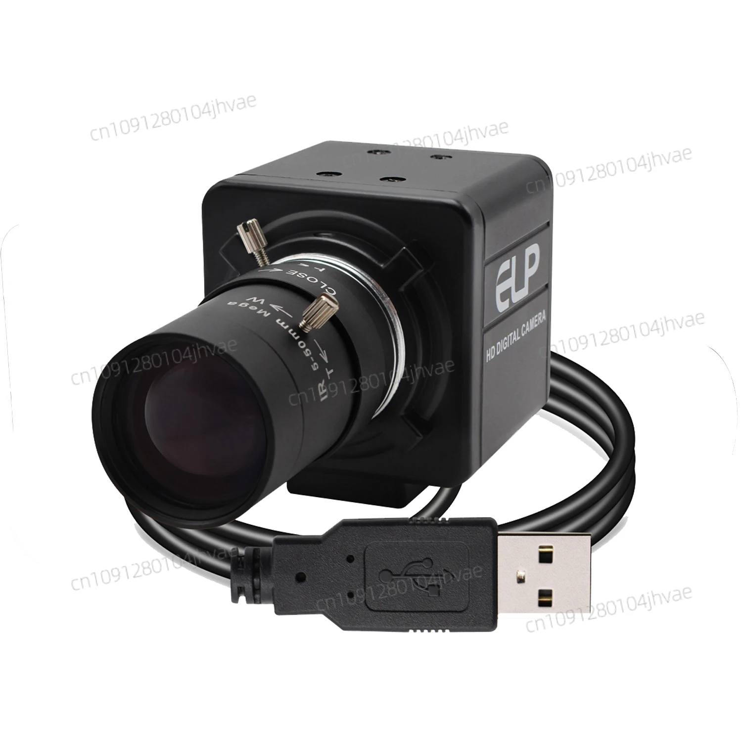 

ELP 4K PC Webcam 5-50mm Varifocal Zoom 10X Lens CMOS IMX415 Sensor High 30fps HD Security Camera USB2.0
