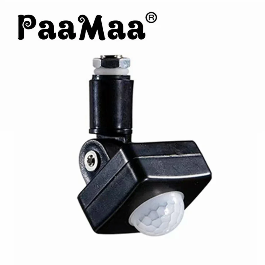 PaaMaa 85-265V IP65 Motion Sensor Adjustable PIR Switch Ultrathin LED Flood Light PIR Waterproof Outdoor Motion Sensor Detector