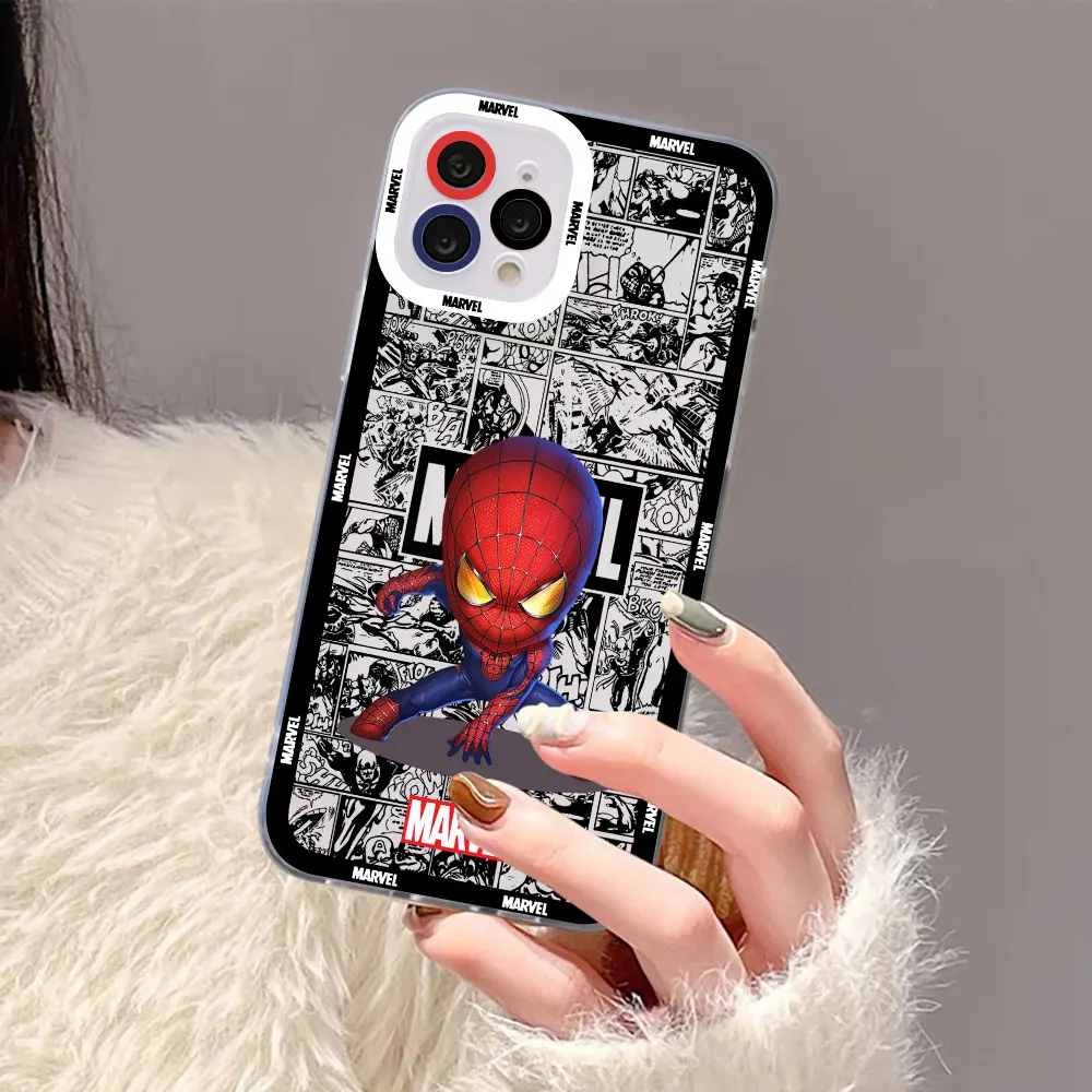 Cute Spider Iron Man Groot Cover For Redmi Note 13 12 12S 11 11T 11S 10 10S 9 9S 9T 8 13C 12 12C 10C 10 9T 9C Pro Plus Max Case