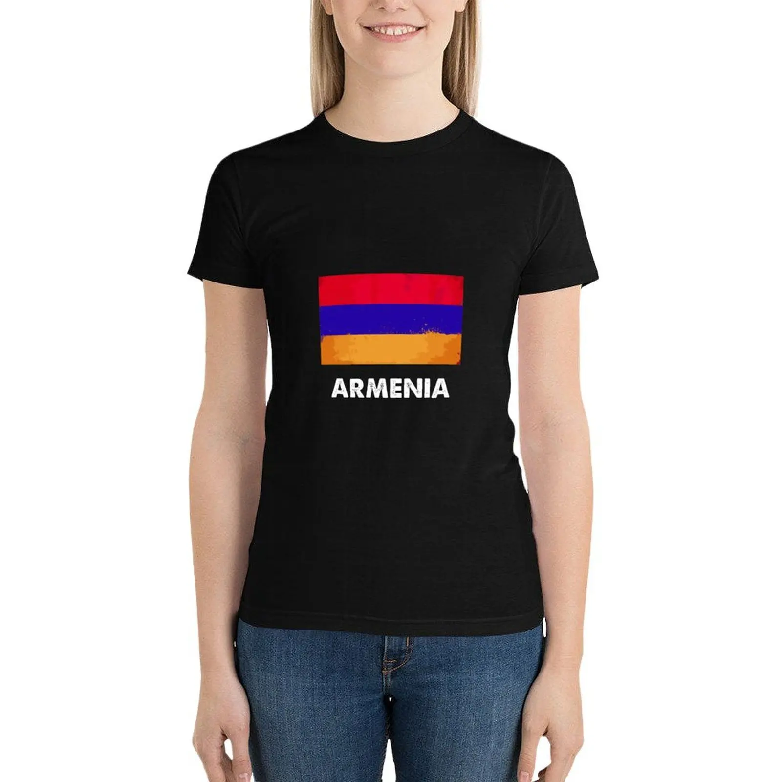 Armenian Armenia Flag T-Shirt hippie clothes animal print shirt for girls workout t shirts for Women