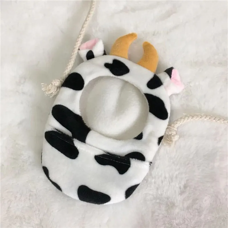 10cm cartoon doll Backpack handmade cute tiger pattern animal sleeping bag Korean popular plush doll bag accessories