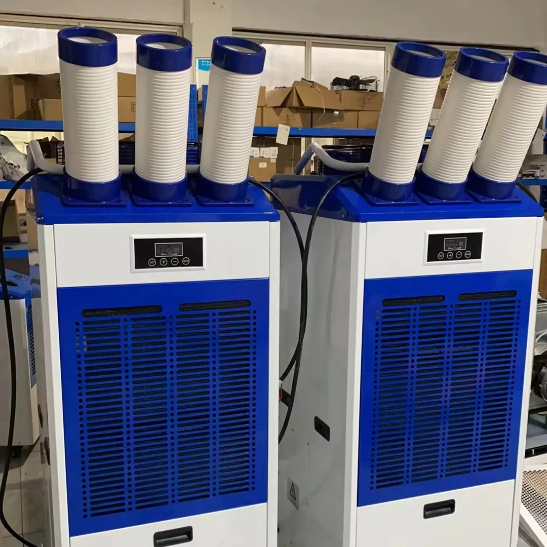 1 Ton (12,000 BTU) Heavy-Duty Mobile Air Conditioner | Industrial Portable Cooling Unit