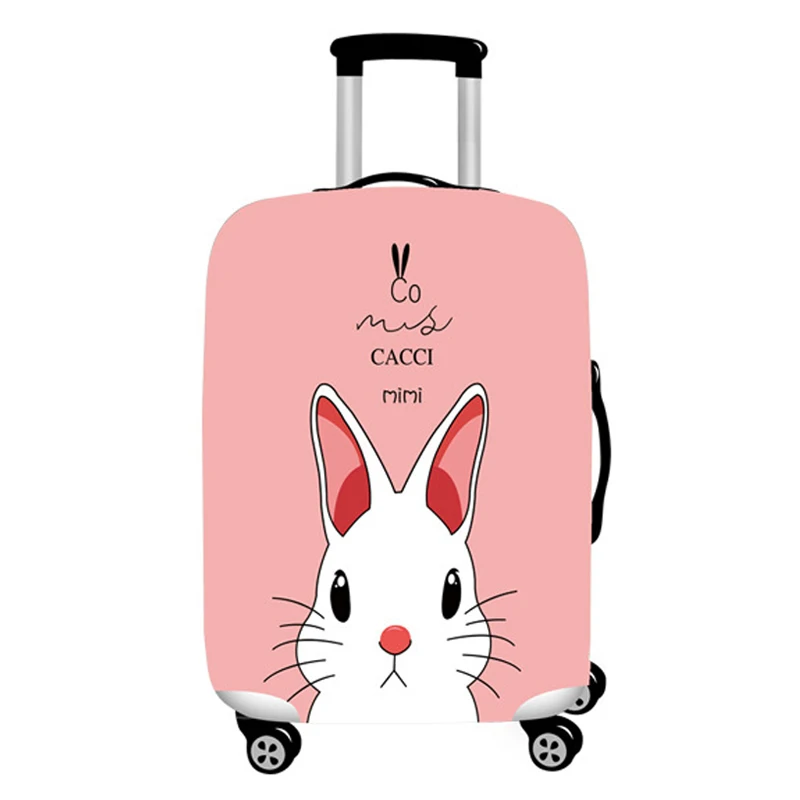 Cartoon Rabbit Luggage Cover Suitcase Elastic Protection Case Covers 18-32 Inch Trolley Baggage Dust Covers Travel Accessories