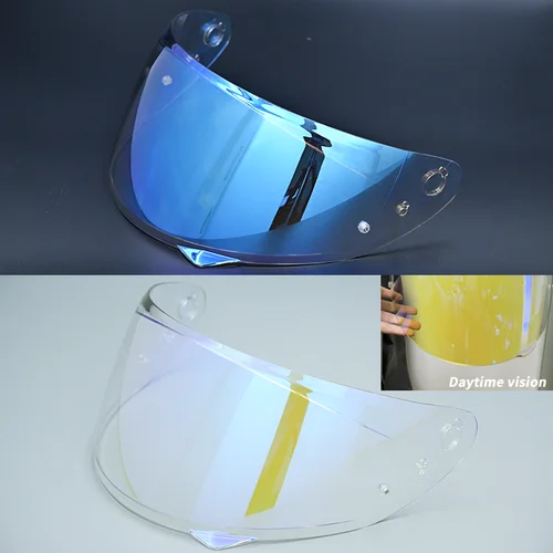 Imagen 2 del producto Lente de visera para casco de motocicleta HJC C10, reemplazo Anti-UV, antiarañazos, a prueba de polvo, accesorios para motocicletas