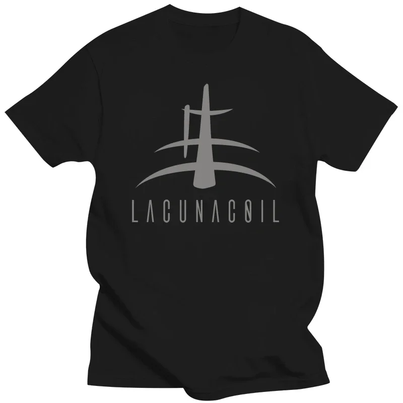 T-Shirt Lacuna Coil Metal Band Logo manga vintage anime clothes new in tops & tees shirt homme Mens Black Anime harajuku funny