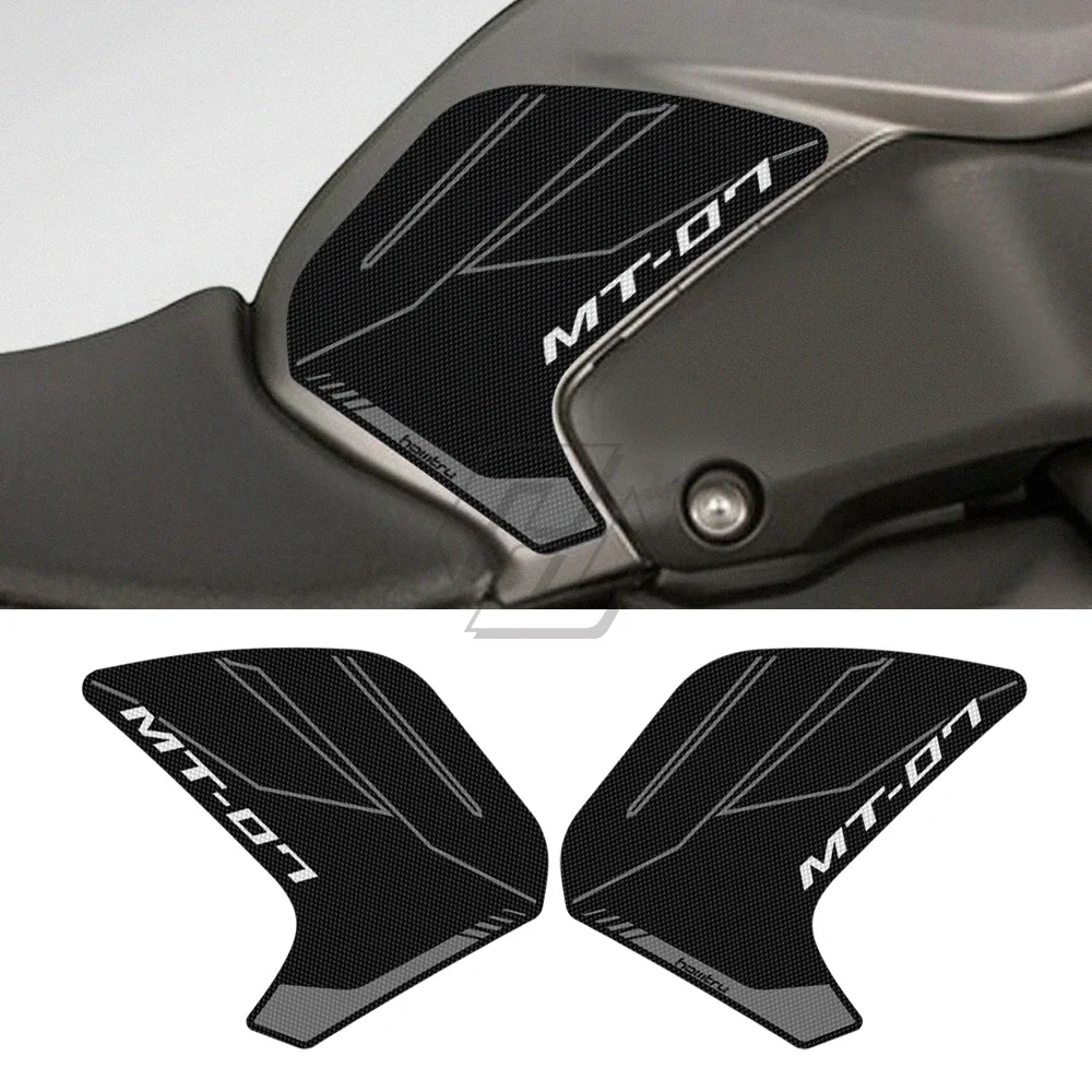 

Motorcycle Anti slip sticker Tank Traction Pad Side Knee Grip Protector For MT-07 MT07 2018-2020