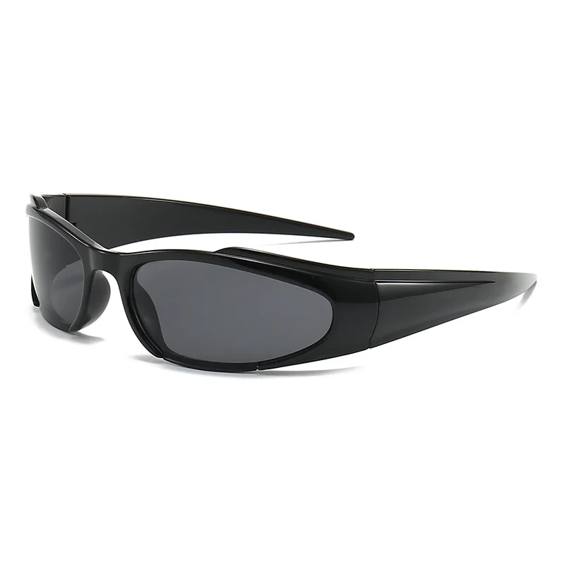 Neue modische Cross-Border-Reitsonnenbrille, europäische und amerikanische Outdoor-Sport-Y2K-Cat-Eye-Sonnenbrille, modisch und trendig