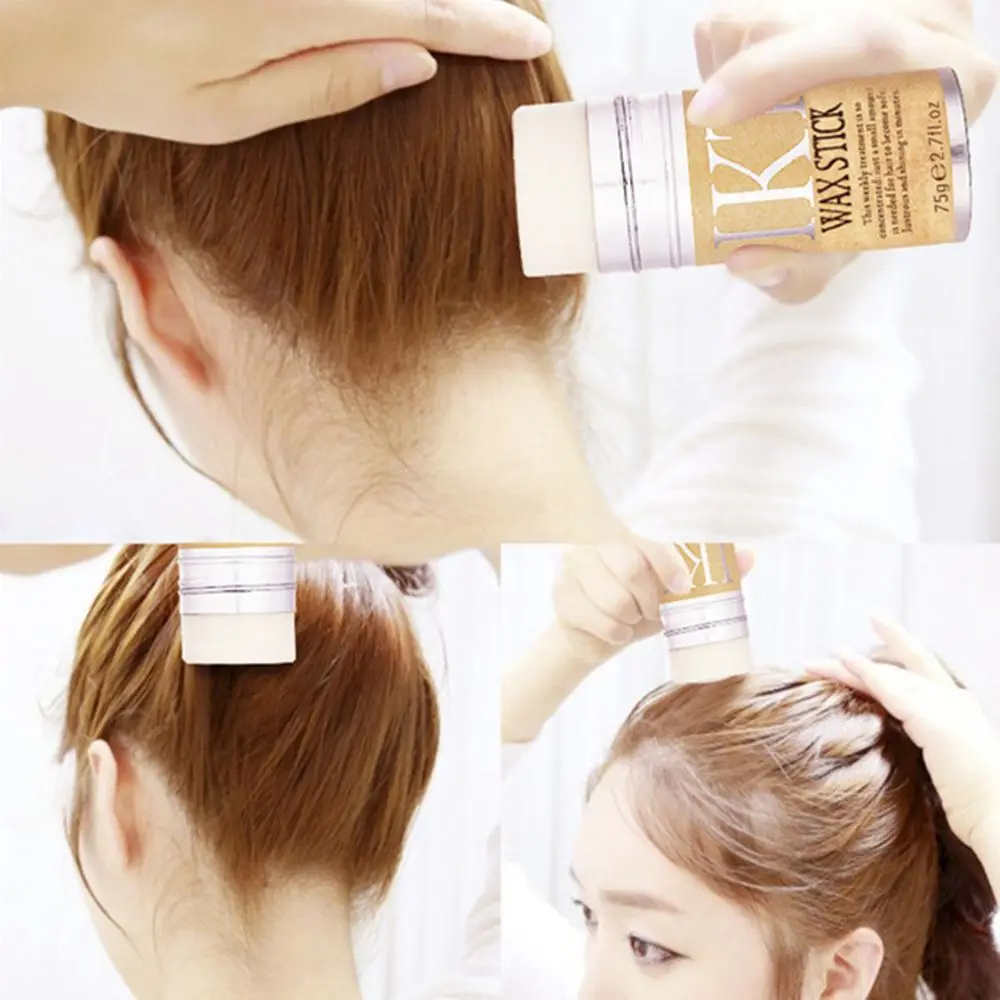 Professional Not Greasy Anti-frizz Oil Pomade Stick Hair Wax Finishing Cream Hair Fixing Tools
