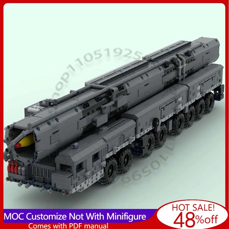 4360 STUKS Oorlogsserie MZKT-79221 met RS-12M Topol-M - SS-27 - Sickle MOC Aanpasbare Modulaire Bouwblok DIY Speelgoed Verjaardagscadeau