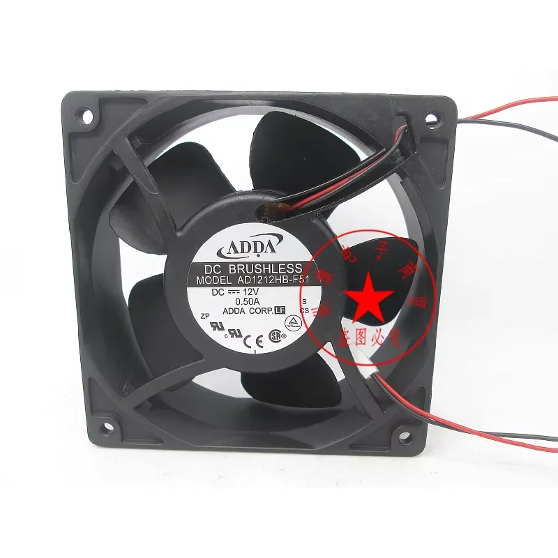 

Вентилятор охлаждения сервера ADDA AD1212HB-F51 DC 12V 0.5A 120x120x38мм, 2-проводной
