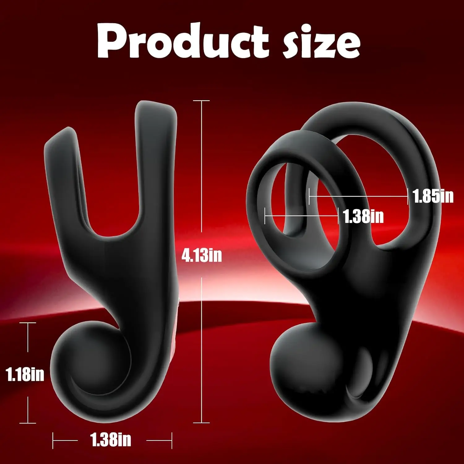 Vibrador de anel de silicone para homens Anéis de pênis Estimulador do clitóris Atraso Ejaculação Estimulador Mais Forte Estimulação Mais Forte Brinquedos Sexuais para Casais