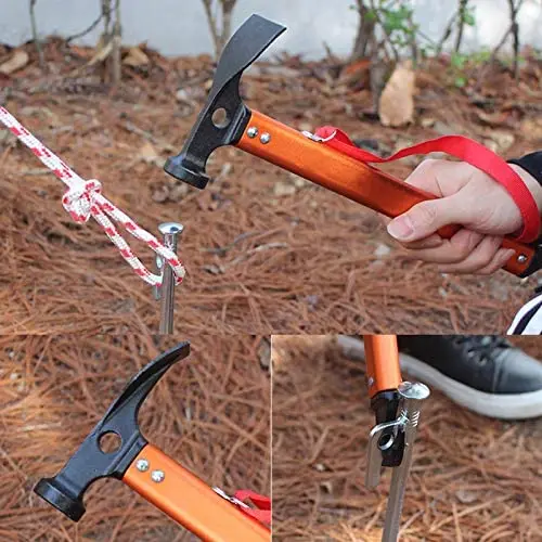 Martello OEM con impugnatura sicura in lega di alluminio per martello da campeggio per escursioni all'aperto